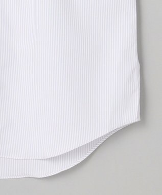 GOTAIRIKU 【形態安定】PREMIUMPLEATS_セミワイドカラー 通年ドレスシャツ（カラー ストライプ） ライトグレー系1