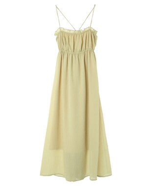 Green Parks ａ．バックオープンキャミワンピース Lime Green