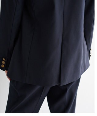 YECCA VECCA 金釦テーラードジャケット Navy