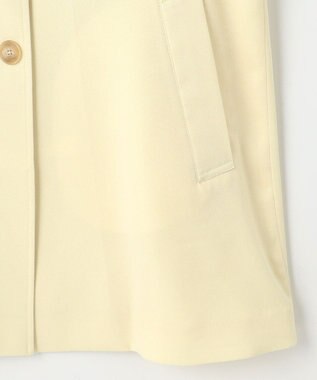 自由区 トロトレンチミドル丈 コート ライトイエロー系