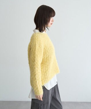 YECCA VECCA フェザーモールニット Yellow