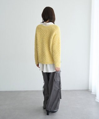 YECCA VECCA フェザーモールニット Yellow
