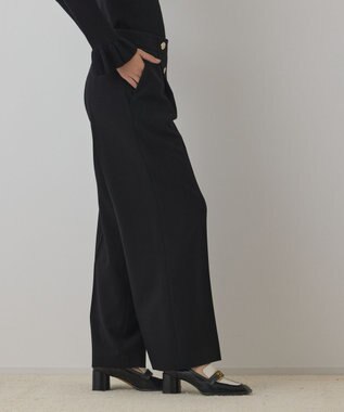 GRACE CONTINENTAL ダブルクロスマリンパンツ ブラック