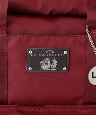LA BAGAGERIE 10ポケット持ち手付きリュック Lサイズ ワイン