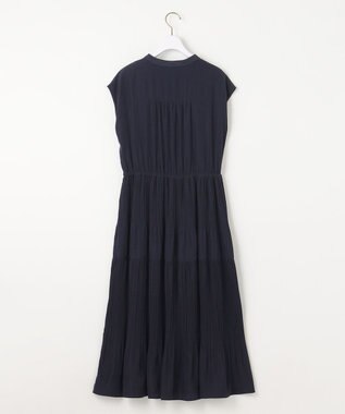 ANY SIS 【洗える】プリーツティアード ワンピース ネイビー