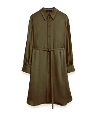 JOSEPH ビスコースツイル　シャツドレス Hass Avocado
