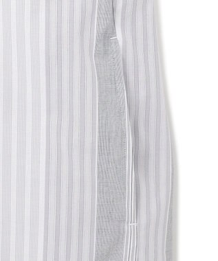 J.PRESS YORK STREET 【WOMEN】マルチストライプ シャツワンピース グレー系1