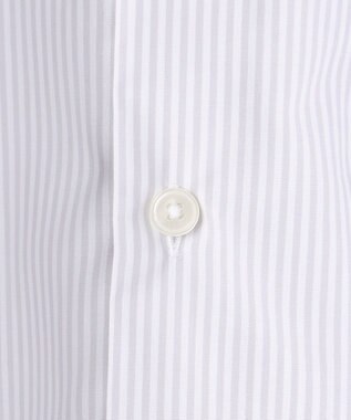 GOTAIRIKU 【形態安定】PREMIUMPLEATS_セミワイドカラー 通年ドレスシャツ（カラー ストライプ） ライトグレー系1