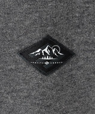 JOSEPH ABBOUD MOUNTAIN 【UNISEX】OG裏毛パイルエンブロイダリー パーカー グレー系