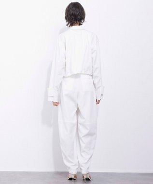 NAVE 【Nave・セットアップ可/洗える/撥水】スパンツイル ショートジャケット ホワイト系