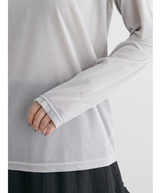 Green Parks クルーネックシアーベロアプルオーバー Gray