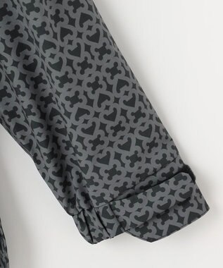 23区GOLF 【MEN】モノグラム レインブルゾン 2WAYストレッチ 透湿防水 防風 撥水 ポケッタブル ブラック系5