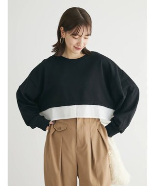 Green Parks ・ＥＬＥＮＣＡＲＥ　ＤＵＥレイヤードウラケプルオーバー Black