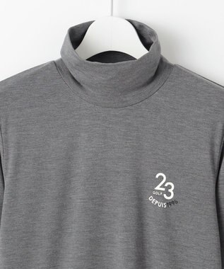 23区GOLF 【WOMEN】インナーにもおすすめなエニワイズモックネックシャツ ライトグレー系