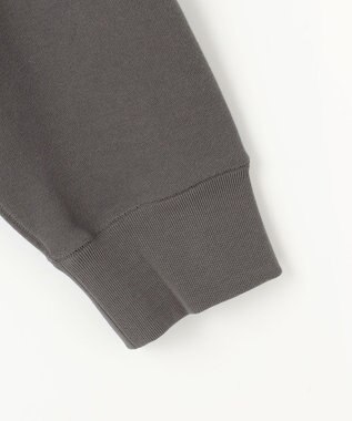 自由区 L クリアループバックジップ パーカー スレート