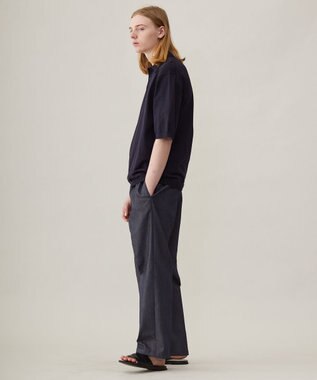 UNFILO MENS FINE MOVE ニットポロ [24年春夏商品] ネイビー