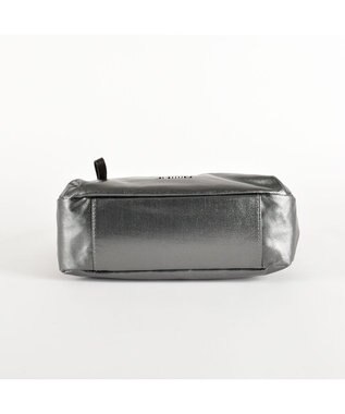 LA BAGAGERIE コーティングキャンバス ミニショルダーバッグ ガンメタリック