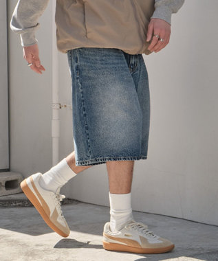 WEGO イージーバギーデニムショーツ デニム中濃加工色