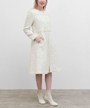 TOCCA 【消臭】SWEET TWINKLE ツイードコート アイボリー系