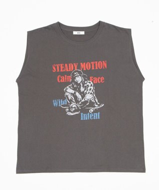 WEGO 【ユニセックス着用ITEM/MLサイズ展開】グラフィックBIGノースリーブ 柄2