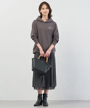 J.PRESS LADIES 【WEB限定】ロゴ裏毛 パーカー 【WEB限定】スレート系