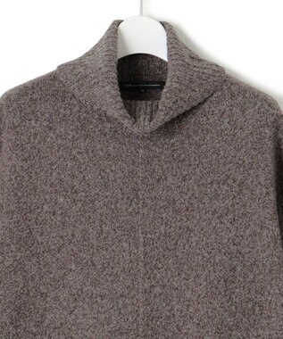 23区 L メリノシネ ニット ワンピース ダークブラウン系