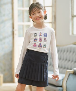 組曲 KIDS 【150-160㎝】アラカルトドッグ Tシャツ オフホワイト