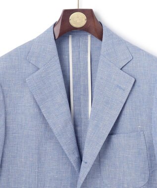 J.PRESS MEN リネンブリーザブルメッシュ ジャケット サックスブルー系