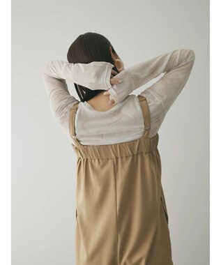 Green Parks armonia. ハイライズドサロペットパンツ Beige