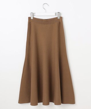 自由区 S 【カタログ掲載】ウールミラノニットフレア スカート モカ