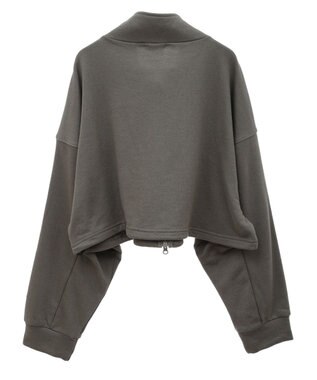 CRAFT STANDARD BOUTIQUE 【WEB限定】裏毛ダブルジップショートスウェット/24AW Khaki