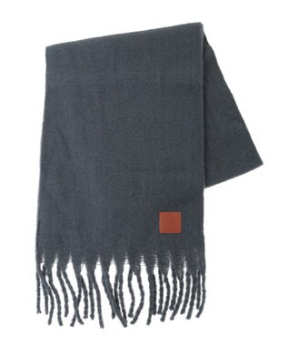 earth music&ecology ワンポイントビッグマフラー Charcoal Gray