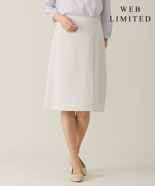  【WEB限定カラーあり・洗える】セラテリーダブルクロス フレアー スカート