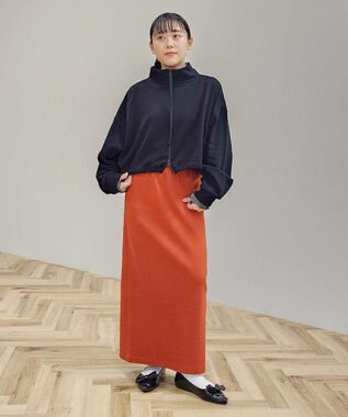 CRAFT STANDARD BOUTIQUE 【WEB限定】裏毛ダブルジップショートスウェット/24AW Navy