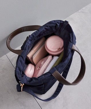 Maison de FLEUR EC限定撥水加工マルチポケット2Wayトートバッグ Black