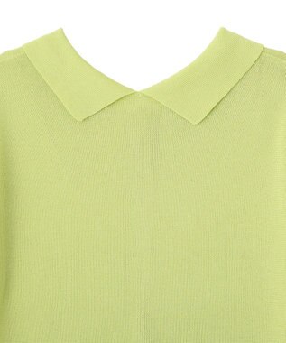 earth music&ecology 前後2WAYポロニット Light Green