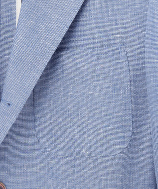 J.PRESS MEN リネンブリーザブルメッシュ ジャケット サックスブルー系