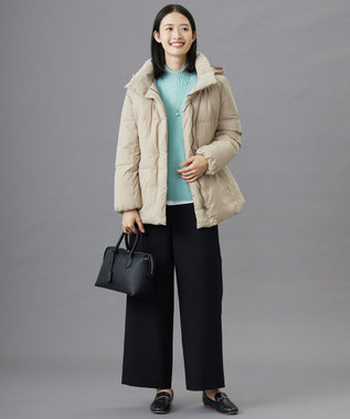 J.PRESS LADIES L 【洗える】BEZ ドビーストライプ シャツカラー ブラウス ホワイトストライプ系