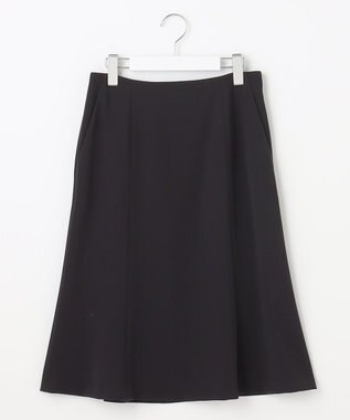 23区 トリアセダブルジョーゼット スカート ネイビー系