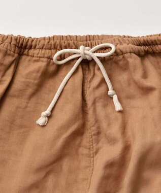 京和晒綿紗 【紗栄子さん愛用パジャマの色違い/UNISEX】ガーゼパジャマ 2重合わせ 柿渋 柿渋染め