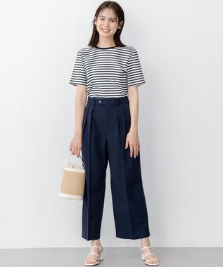 組曲 S ベーシックリブ Tシャツ ボーダー系1