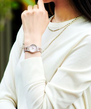 CITIZEN 【xC】北川景子 広告着用モデル エコ・ドライブ電波時計 サクラピンク 軽量 サクラ色