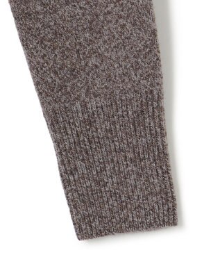 23区 L メリノシネ ニット ワンピース ダークブラウン系