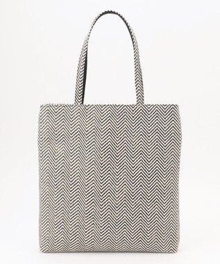 TOCCA 【A4サイズ対応・一部カラー撥水】T CADEAU NEW BAG フラットトートバッグ ヘリンボーン柄