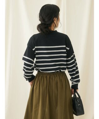 CRAFT STANDARD BOUTIQUE シルク混ニット長袖プルオーバー Black