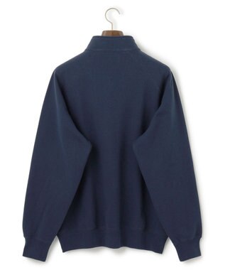 J.PRESS MEN 【AaronChang】【UNISEX】ワンポイントハーフジップ スウェットシャツ ネイビー系