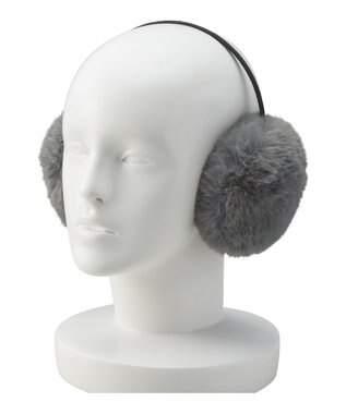 MOONBAT estaa イヤーマフラー ふわふわ グレー