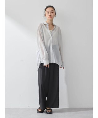 earth music&ecology バックスリットシアーシャツ Mint