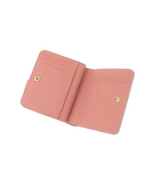 genten 【新色】フラッターカットワーク 二つ折り財布 サクラピンク