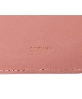 genten 【新色】フラッターカットワーク 二つ折り財布 サクラピンク
